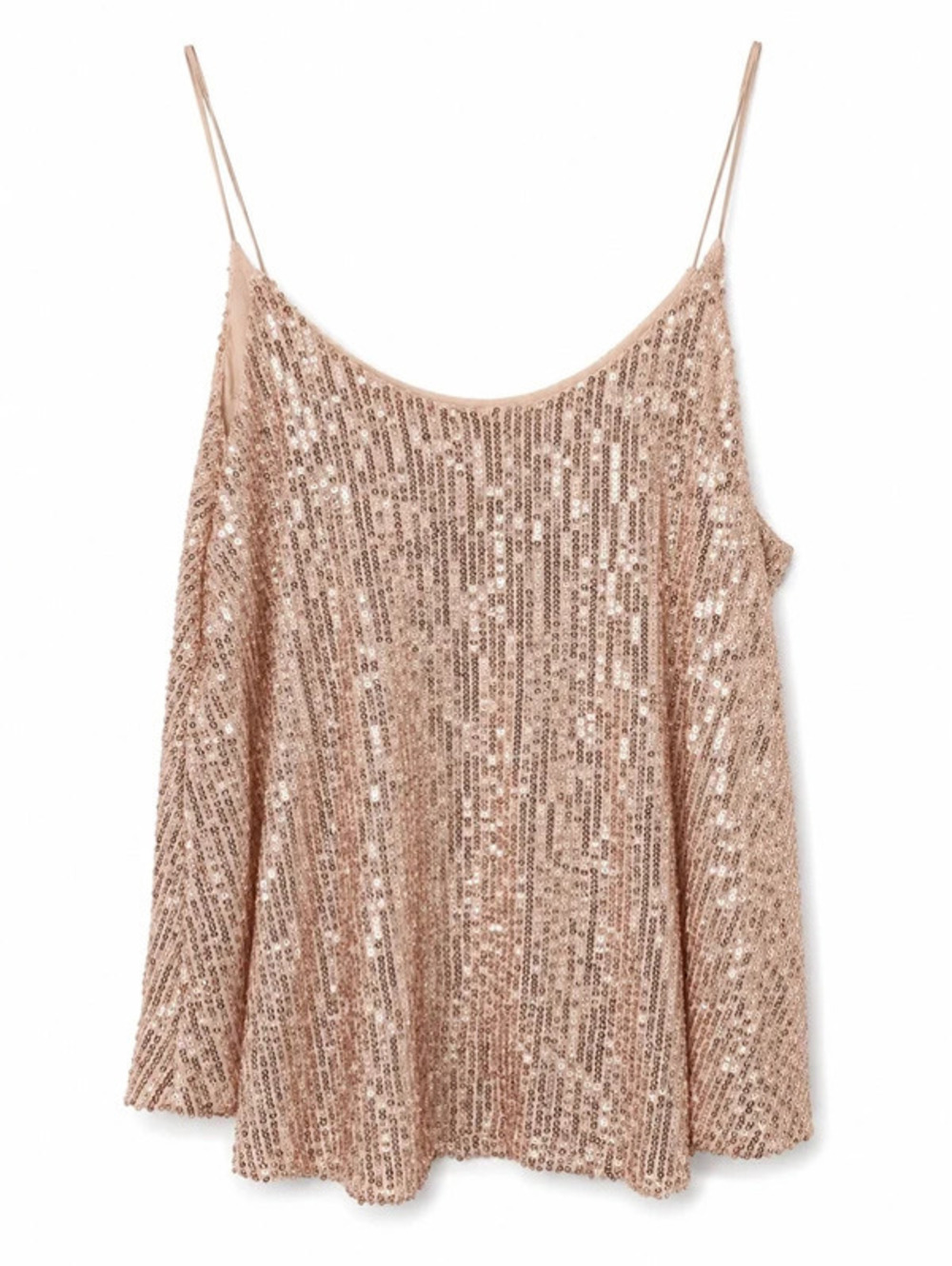 Passport Rose Gold Sequin Cami Tank Top New Never Worn | Party & Holiday